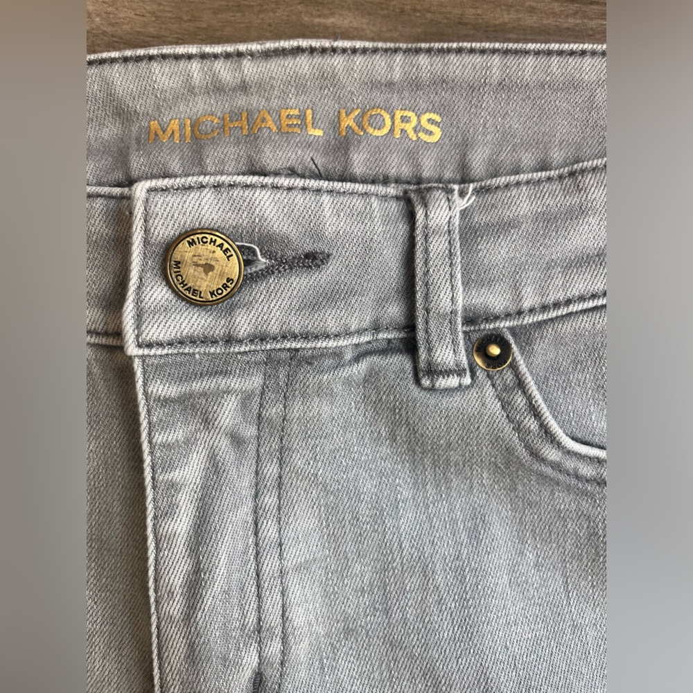 MICHAEL KORS grey Izzy skinny jean
